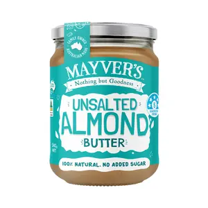Bơ Hạnh Nhân Không Thêm Đường & Muối, Unsalted Almond Butter, No Added Sugar (240g) - MAYVER'S